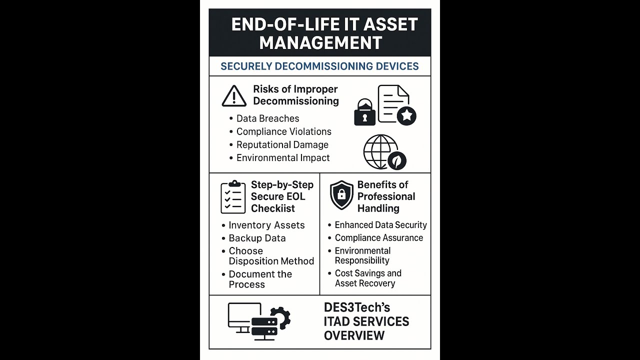 Secure EOL Device Decommissioning: How to Retire IT Assets Safely & Responsibly