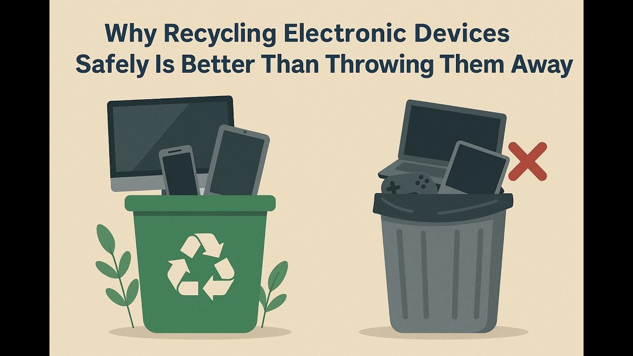 Why Recycling Electronic Devices Safely Is Better Than Throwing Them Away