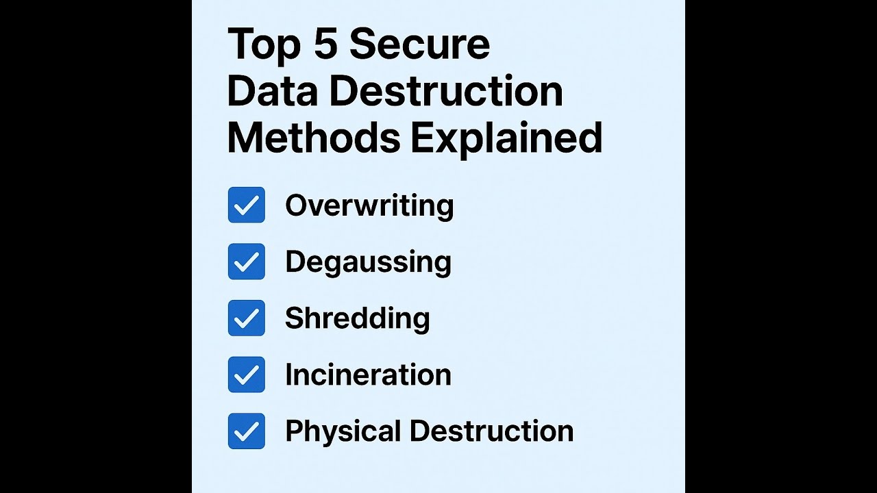Top 5 Secure Data Destruction Methods | Protect Your Business from Data Breaches