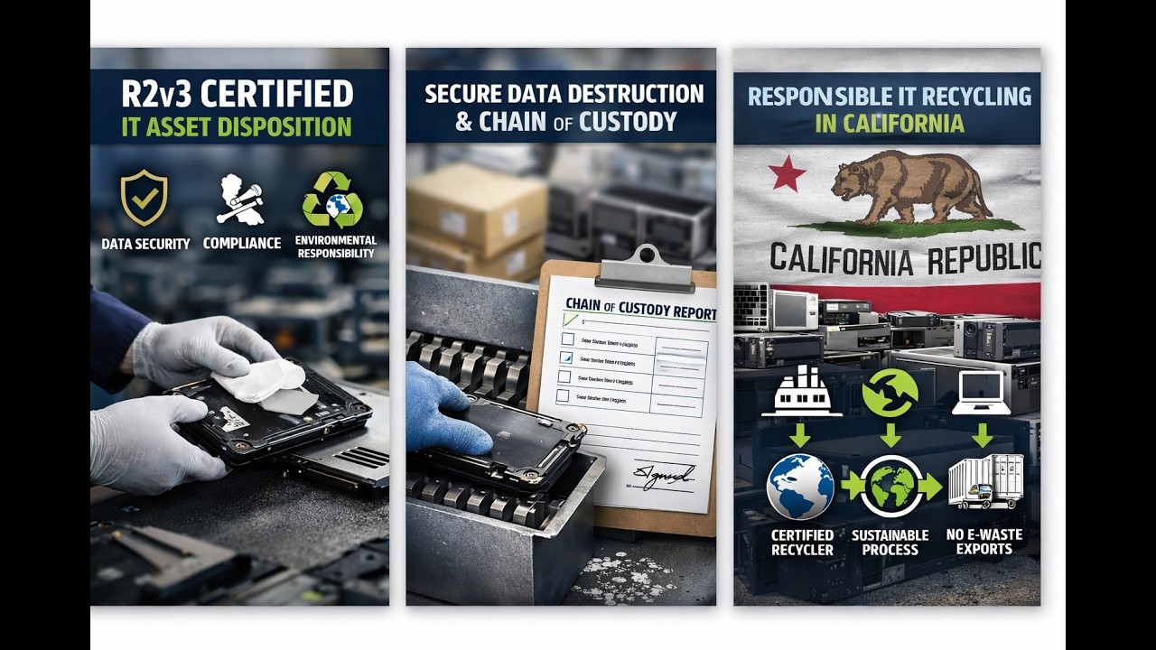 Why R2v3 Certification Matters for Secure IT Asset Disposition in California
