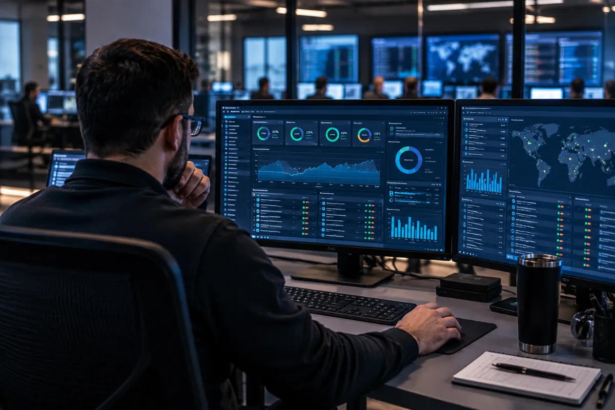 Cybersecurity Operations Control Room