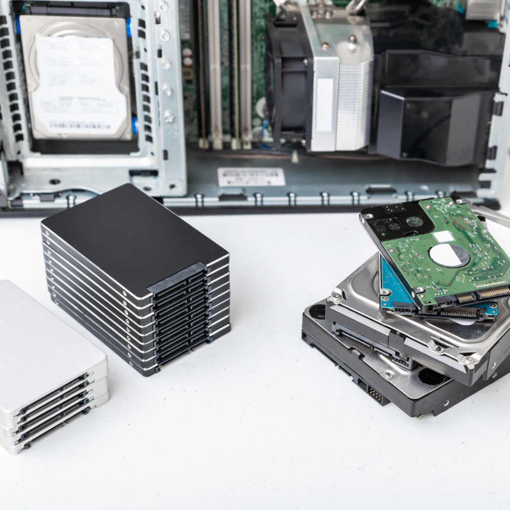 hard drives and ssds