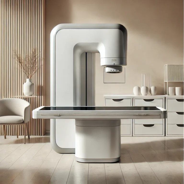A-professionally-styled-image-of-a-Computed-Radiography-CR-X-ray-machine-displayed-in-a-minimalist-showroom