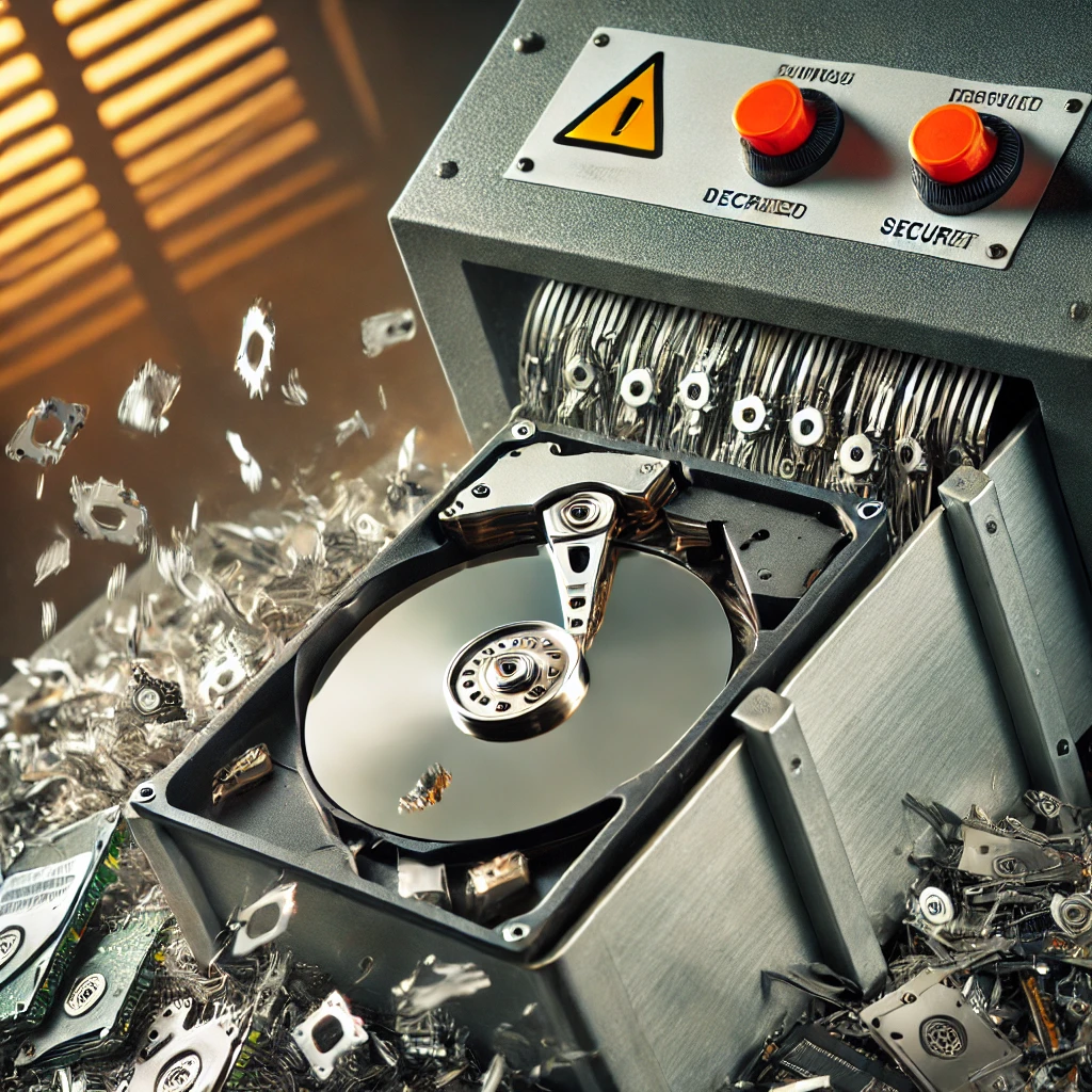 A-close-up-of-a-mechanical-hard-drive-shredder-in-action-destroying-old-storage-devices