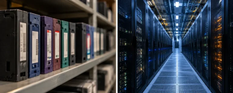 Archival Tapes and Server Aisle