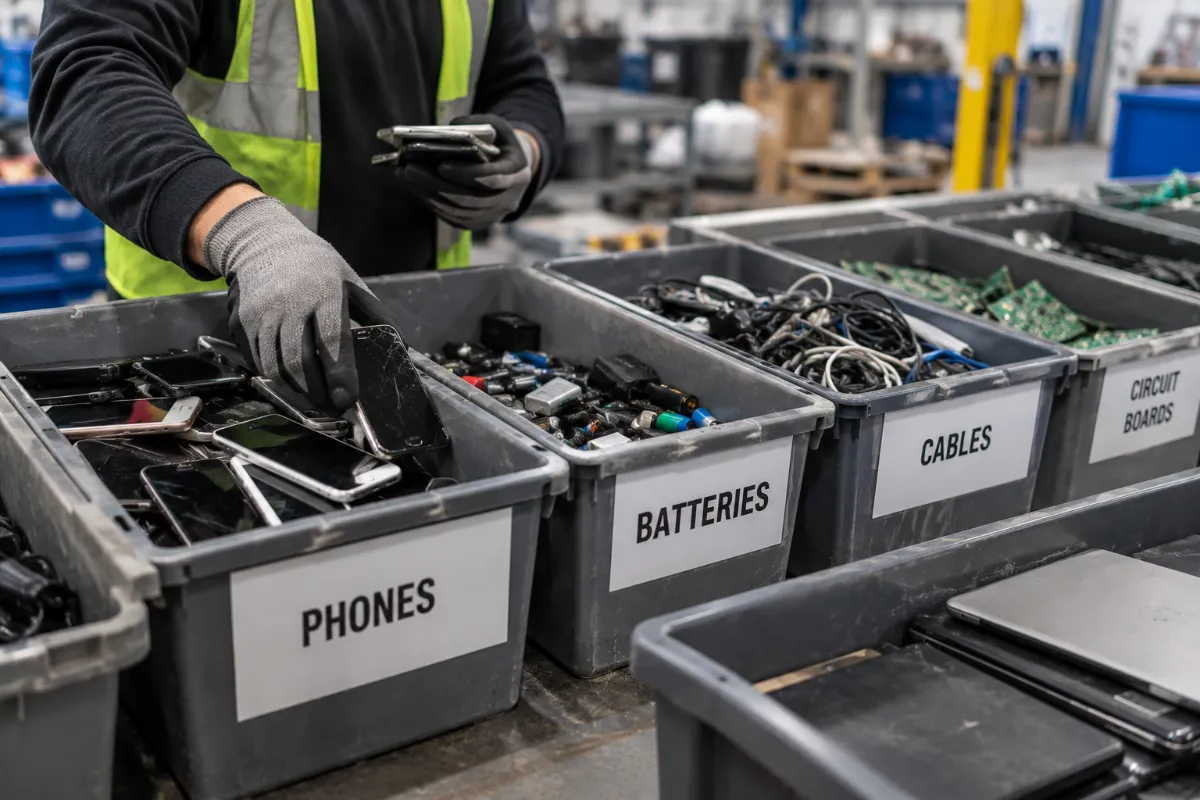 E-Waste Sorting at the Workbench