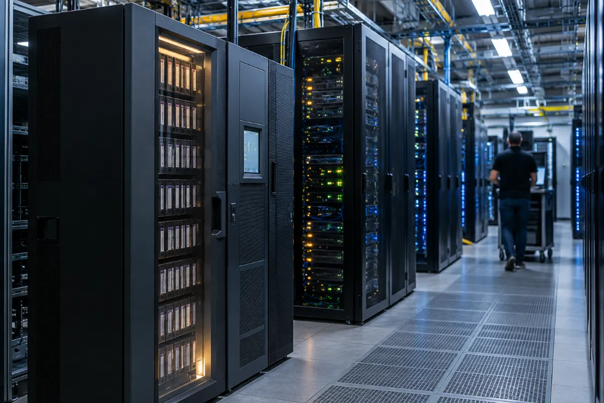 Modern Data Center Aisle