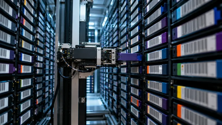 Robotic Tape Library Aisle