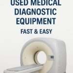 A piece of medical equipment with text in the background
