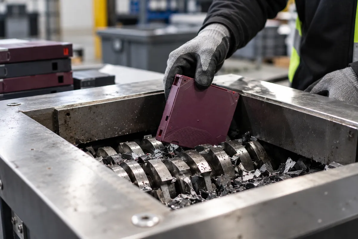 Industrial Data Cartridge Shredding