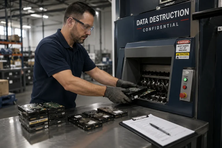 Data destruction in action at workshop