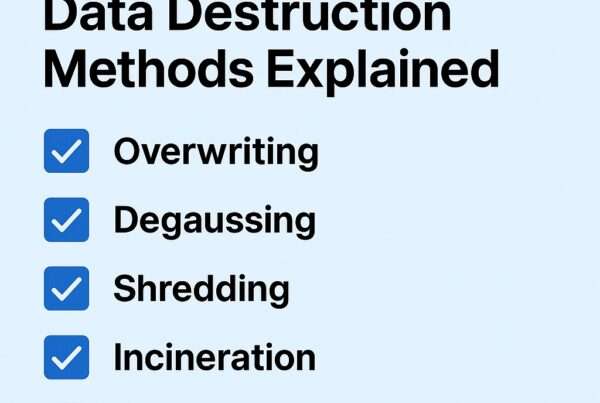 Listing methods for data destruction
