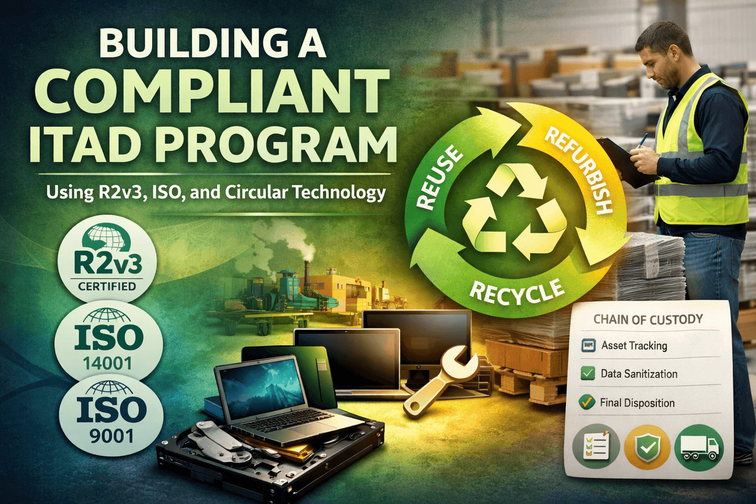 Building a Compliant ITAD Program with R2v3, ISO Standards, and Circular Technology