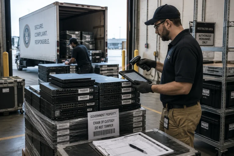 Secure IT asset handling warehouse