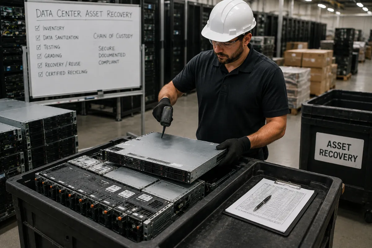 Data Center Asset Recovery Workflow