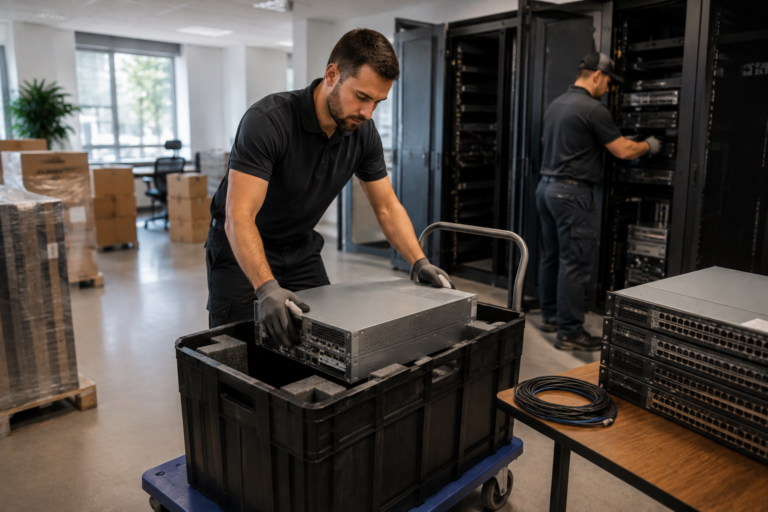 IT Equipment Relocation in Progress